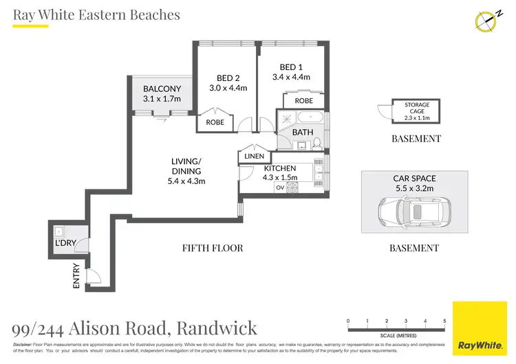 Floorplan of Homely apartment listing, 99/244 Alison Road, Randwick NSW 2031