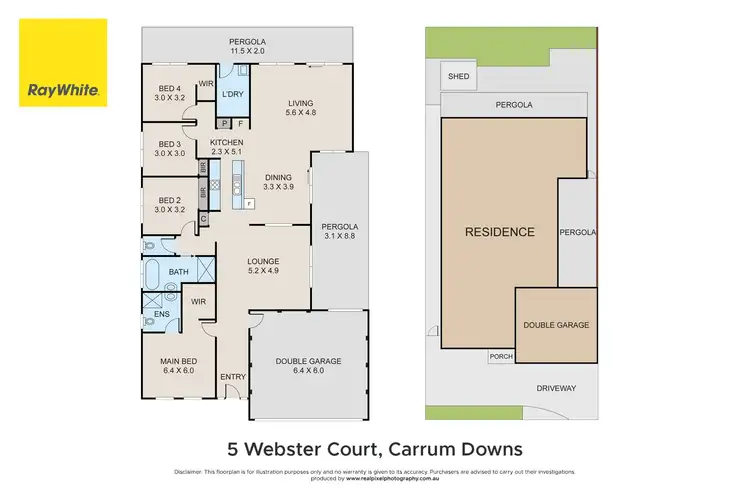 Floorplan of Homely house listing, 5 Webster Court, Carrum Downs VIC 3201