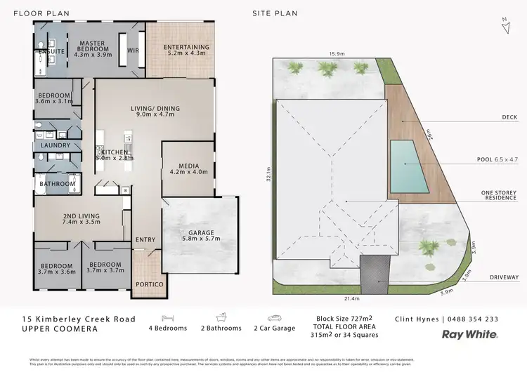Floorplan of Homely house listing, 15 Kimberley Creek Road, Upper Coomera QLD 4209