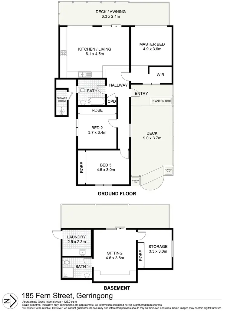Floorplan of Homely house listing, 185 Fern Street, Gerringong NSW 2534