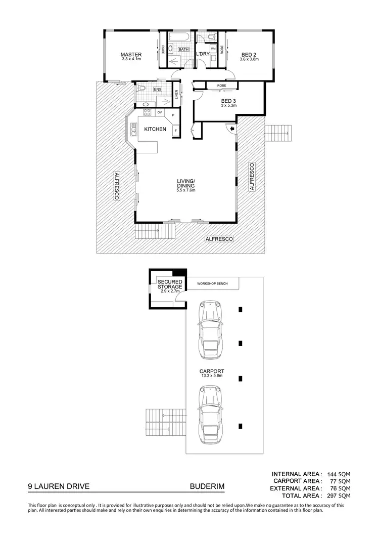 Floorplan of Homely house listing, 9 Lauren Drive, Buderim QLD 4556