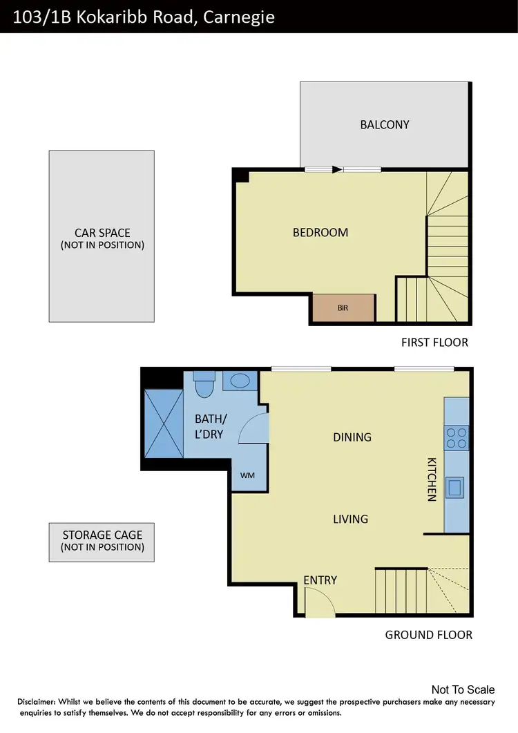 Floorplan of Homely apartment listing, 103/1B Kokaribb Road, Carnegie VIC 3163