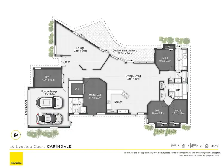 Floorplan of Homely house listing, 10 Lydstep Court, Carindale QLD 4152