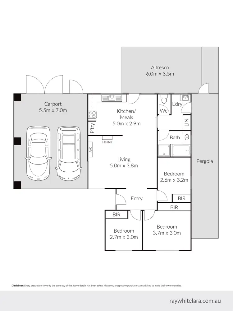 Floorplan of Homely house listing, 11 Kingsley Drive, Corio VIC 3214
