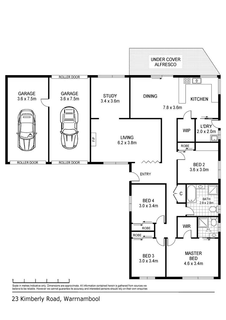 Floorplan of Homely house listing, 23 Kimberly Road, Warrnambool VIC 3280
