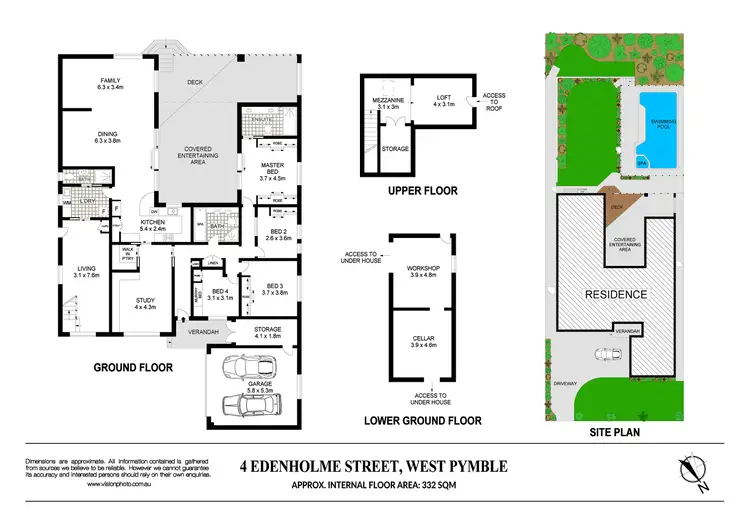 Floorplan of Homely house listing, 4 Edenholme Street, West Pymble NSW 2073