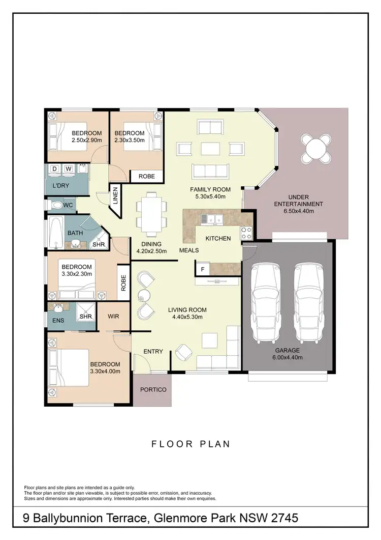 Floorplan of Homely house listing, 9 Ballybunnion Terrace, Glenmore Park NSW 2745
