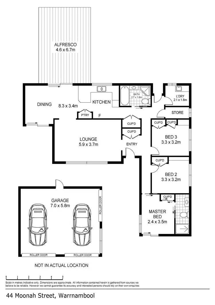 Floorplan of Homely house listing, 44 Moonah Street, Warrnambool VIC 3280