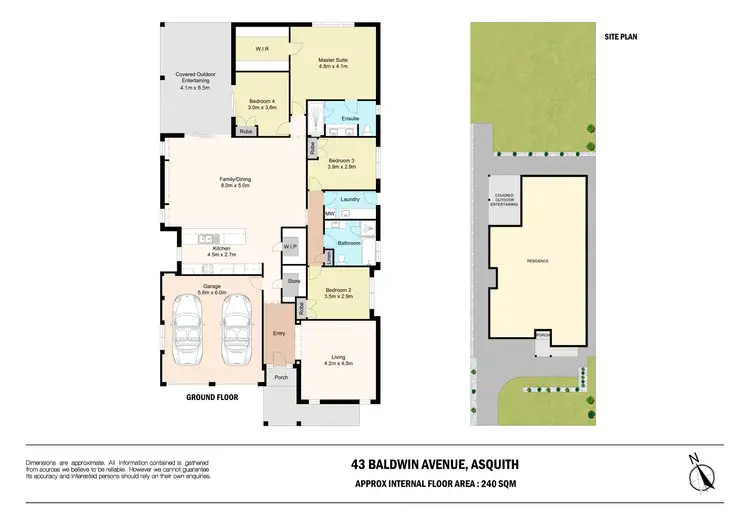 Floorplan of Homely house listing, 43 Baldwin Avenue, Asquith NSW 2077
