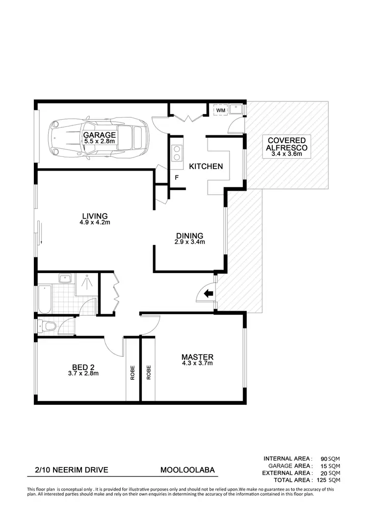 Floorplan of Homely unit listing, 2/2-10 Neerim Drive, Mooloolaba QLD 4557