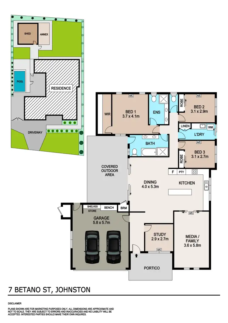 Floorplan of Homely house listing, 7 Betano Street, Johnston NT 832