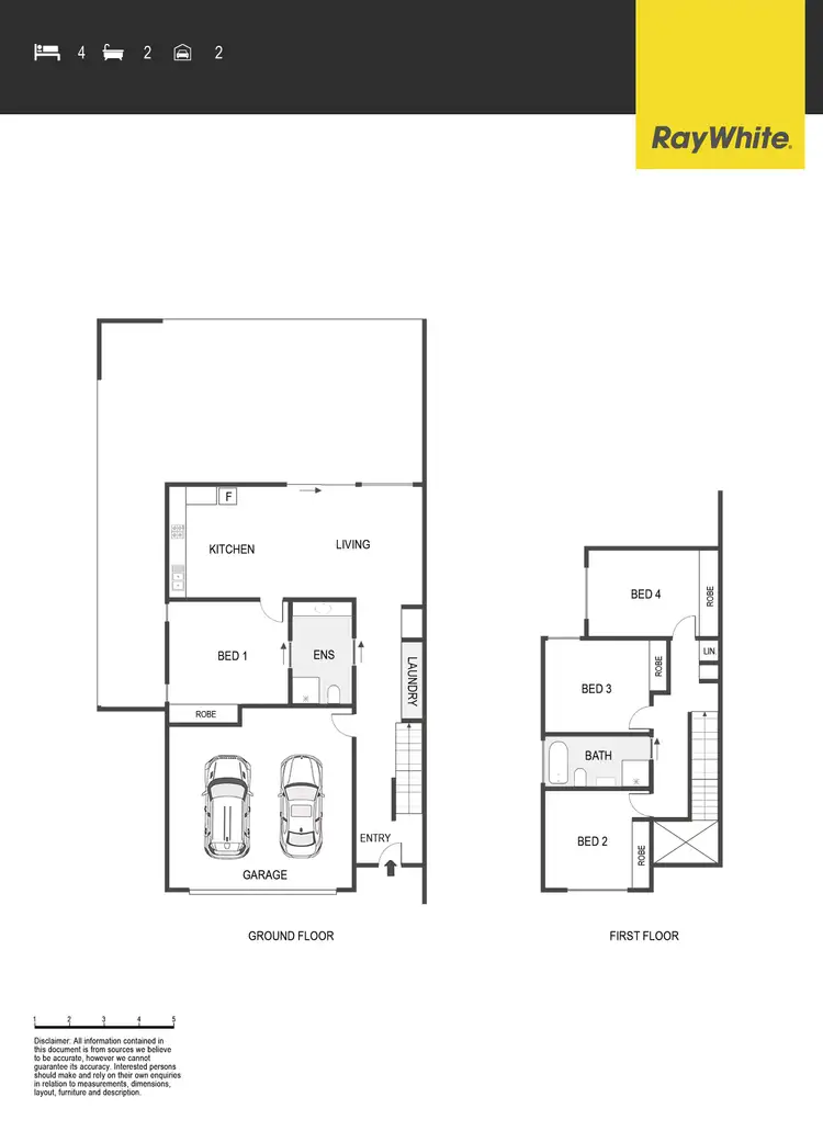 Floorplan of Homely townhouse listing, 2/1 Greenough Circuit, Kaleen ACT 2617