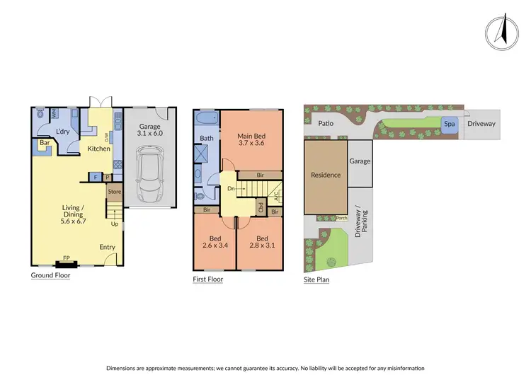Floorplan of Homely townhouse listing, 24/77-79 Bayswater Road, Croydon VIC 3136