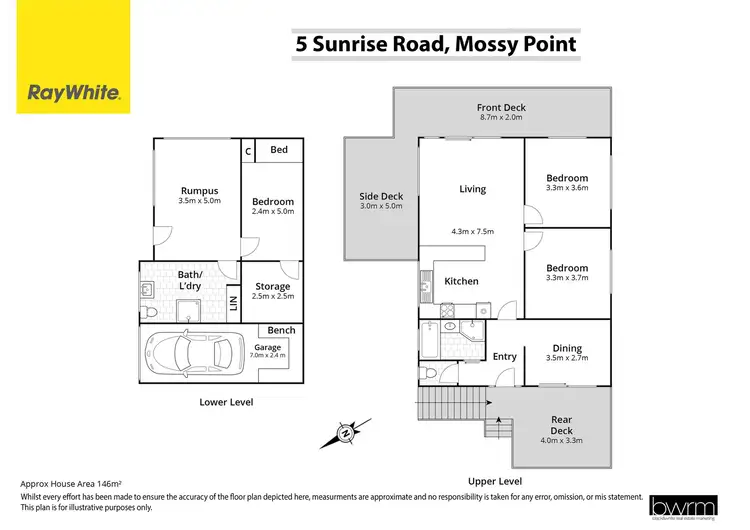 Floorplan of Homely house listing, 5 Sunrise Road, Mossy Point NSW 2537