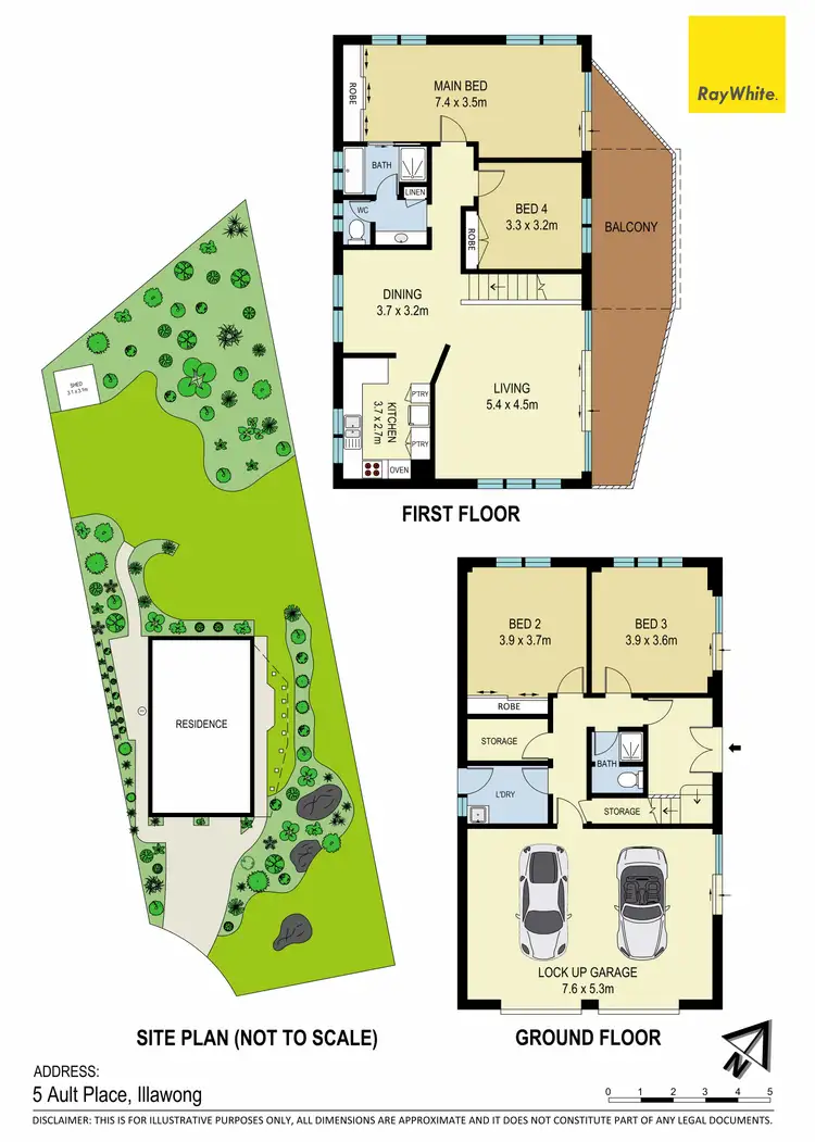 Floorplan of Homely house listing, 5 Ault Place, Illawong NSW 2234