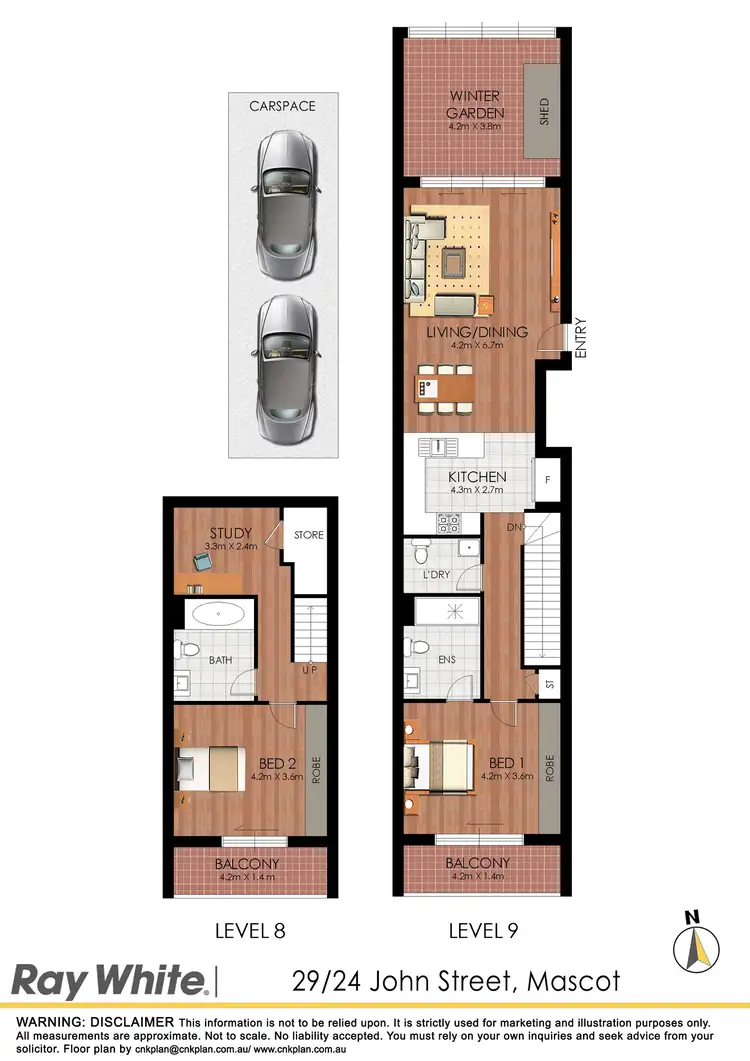 Floorplan of Homely apartment listing, 29/24 John Street, Mascot NSW 2020
