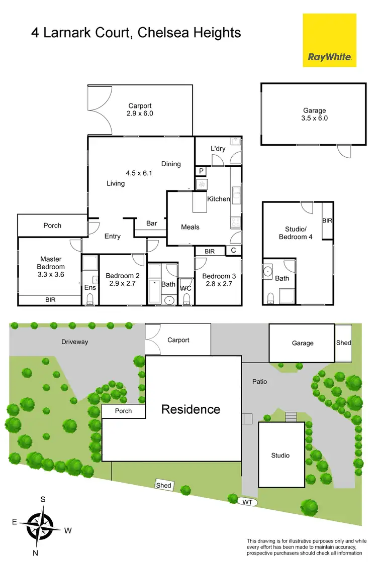Floorplan of Homely house listing, 4 Larnark Court, Chelsea Heights VIC 3196