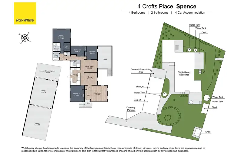 Floorplan of Homely house listing, 4 Crofts Place, Spence ACT 2615