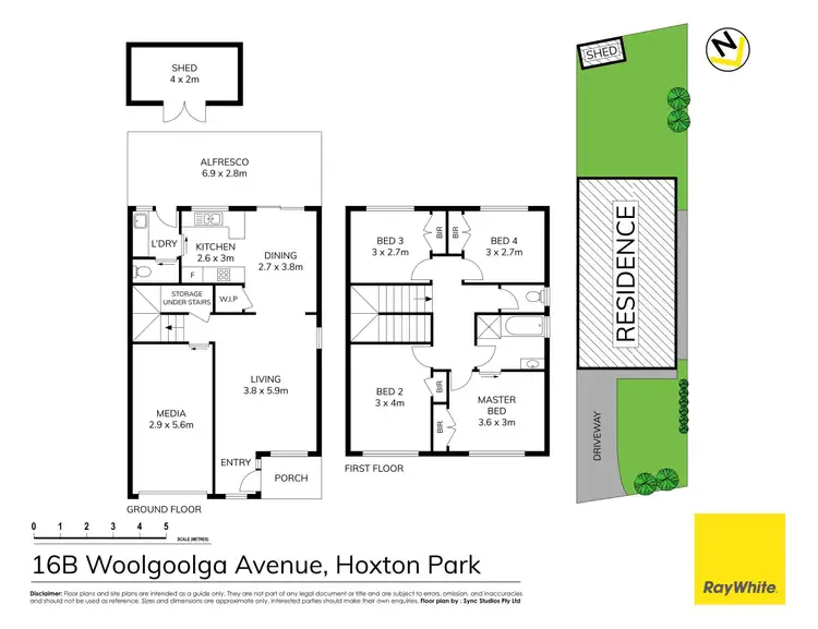Floorplan of Homely house listing, 16B Woolgoolga Avenue, Hoxton Park NSW 2171