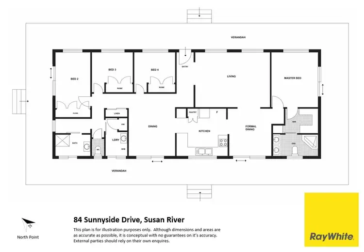 Floorplan of Homely rural property listing, 84 Sunnyside Drive, Susan River QLD 4655
