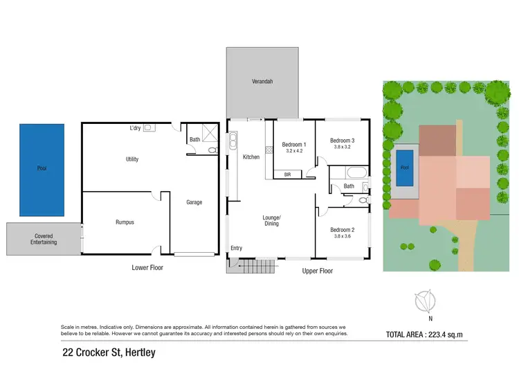 Floorplan of Homely house listing, 22 Crocker Street, Heatley QLD 4814