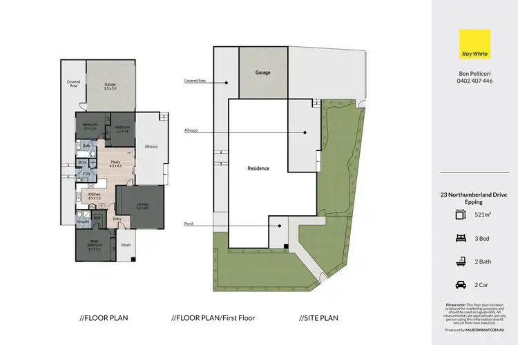 Floorplan of Homely house listing, 23 Northumberland Drive, Epping VIC 3076