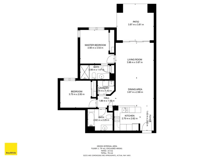 Floorplan of Homely apartment listing, 7002 Phoenix Palms Drive, Hope Island QLD 4212