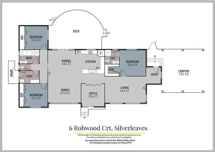Floorplan of Homely house listing, 6 Robwood Court, Silverleaves VIC 3922
