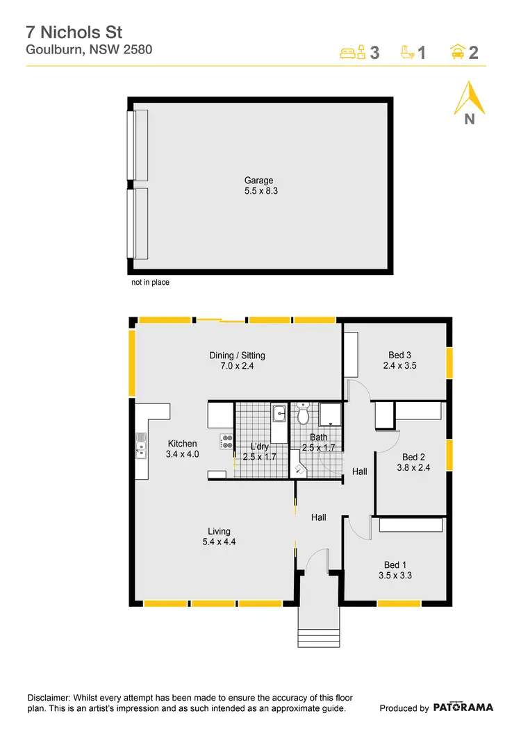 Floorplan of Homely house listing, 7 Nichols Street, Goulburn NSW 2580