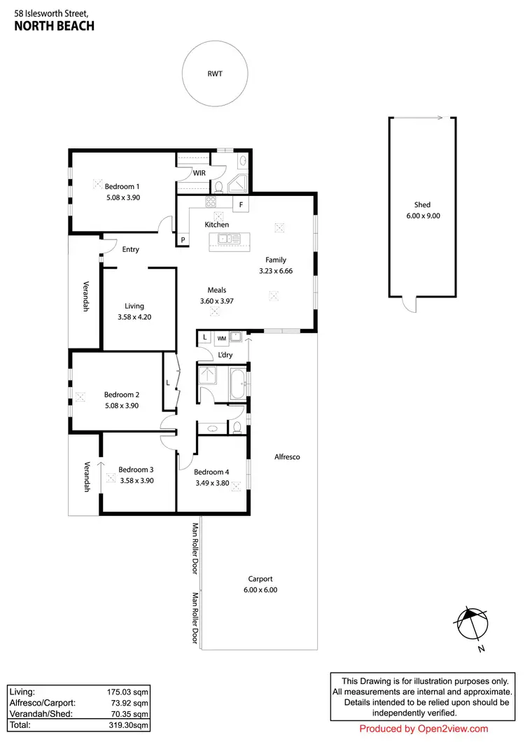 Floorplan of Homely house listing, 58 Islesworth Street, North Beach SA 5556