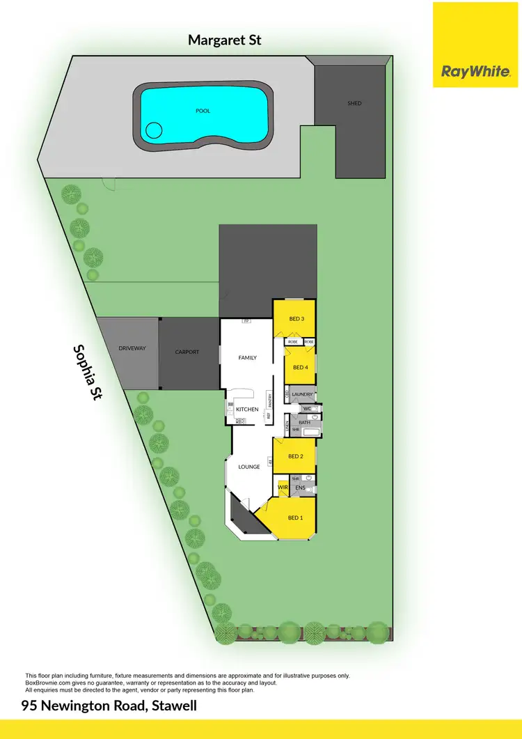 Floorplan of Homely house listing, 95 Newington Road, Stawell VIC 3380