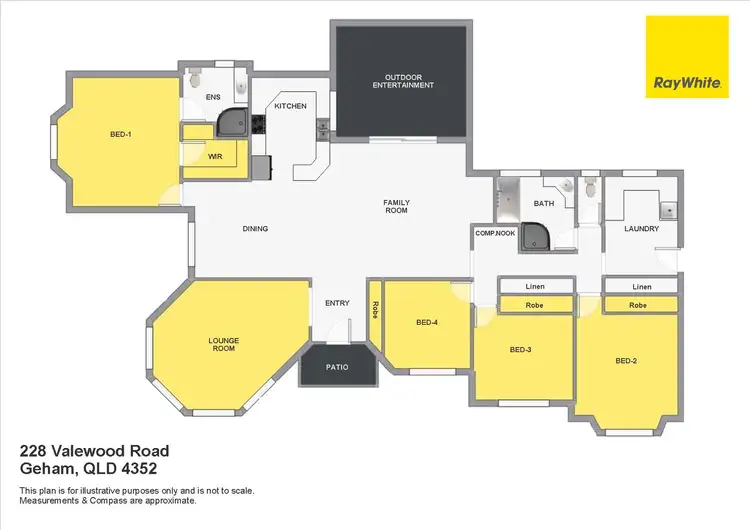 Floorplan of Homely rural property listing, 228 Valewood Road, Geham QLD 4352