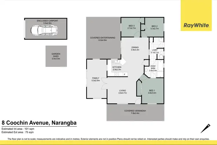 Floorplan of Homely house listing, 8 Coochin Avenue, Narangba QLD 4504