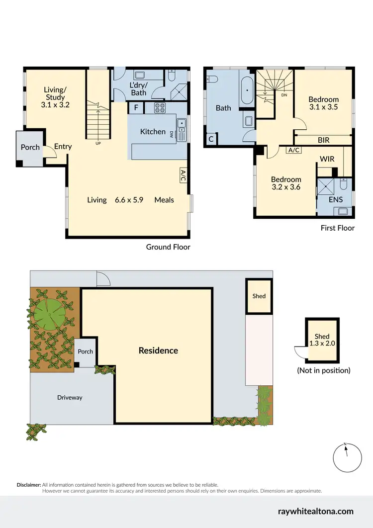 Floorplan of Homely townhouse listing, 2A Conifer Avenue, Brooklyn VIC 3012