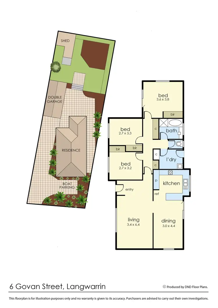 Floorplan of Homely house listing, 6 Govan Street, Langwarrin VIC 3910