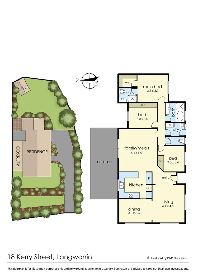 Floorplan of Homely house listing, 18 Kerry Street, Langwarrin VIC 3910