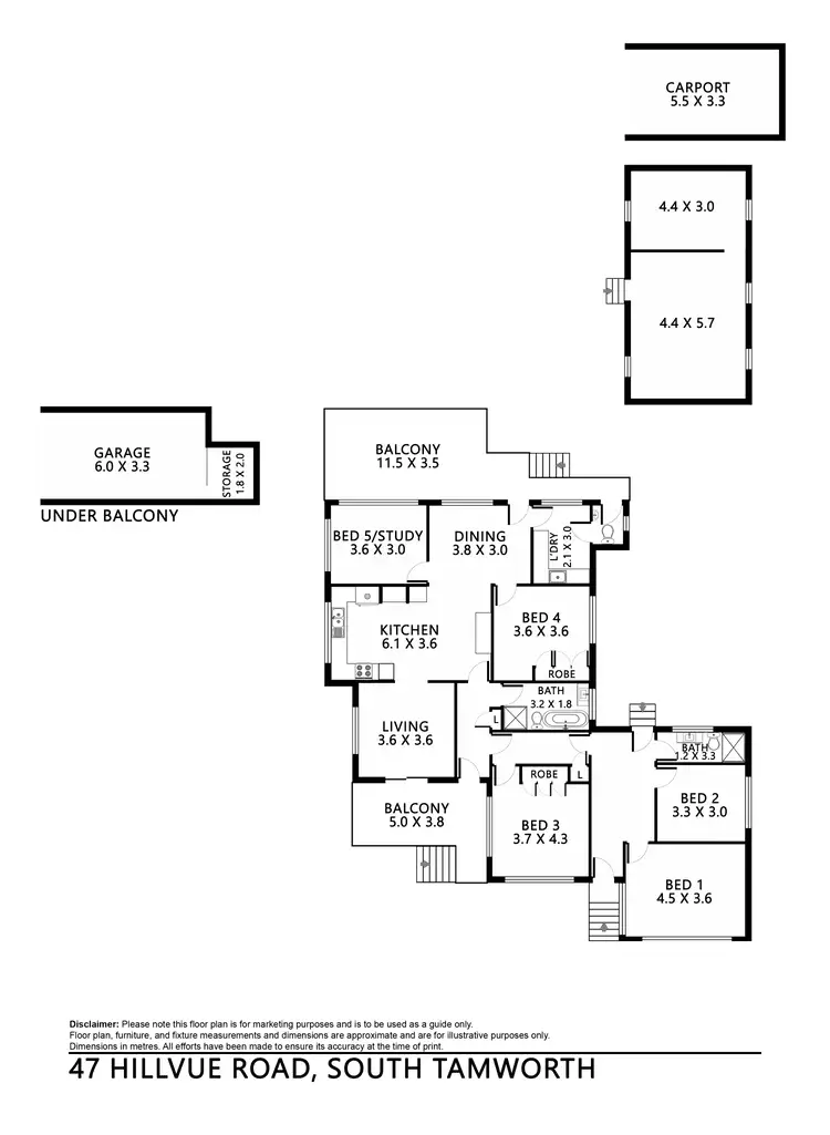 Floorplan of Homely house listing, 47 Hillvue Road, Tamworth NSW 2340