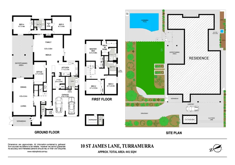 Floorplan of Homely house listing, 10 St James Lane, Turramurra NSW 2074