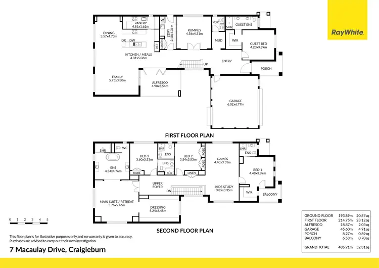 Floorplan of Homely house listing, 7 Macaulay Drive, Craigieburn VIC 3064