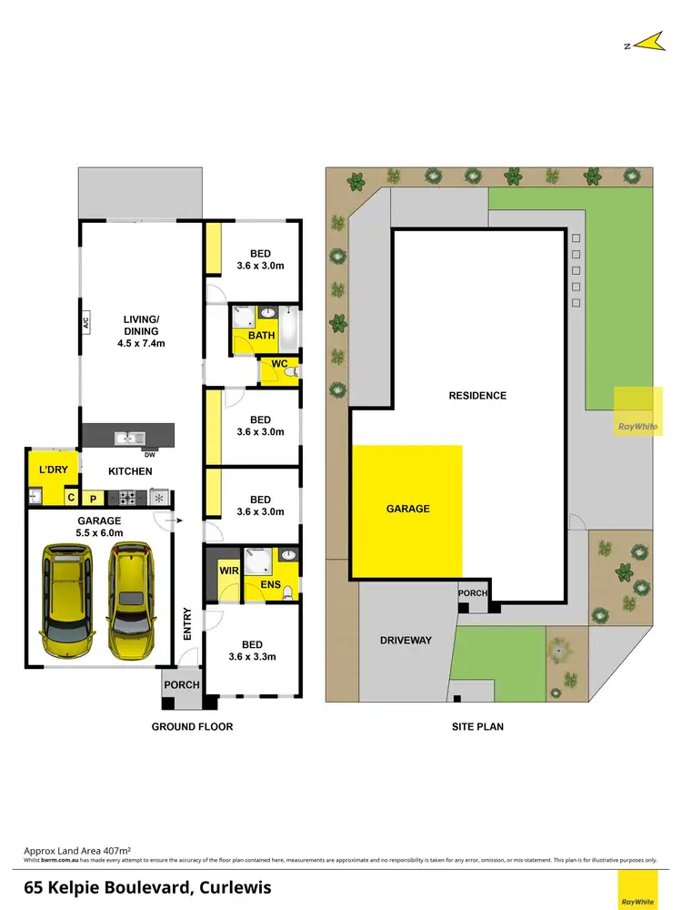 Floorplan of Homely house listing, 65 Kelpie Boulevard, Curlewis VIC 3222