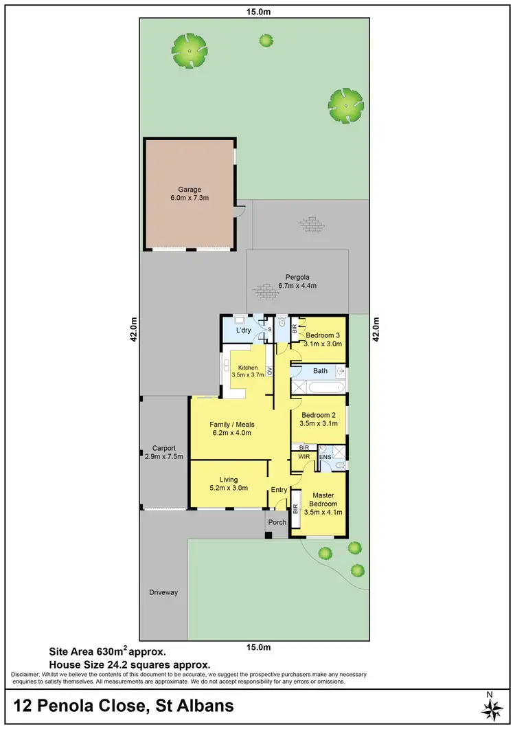Floorplan of Homely house listing, 12 Penola Close, St Albans VIC 3021