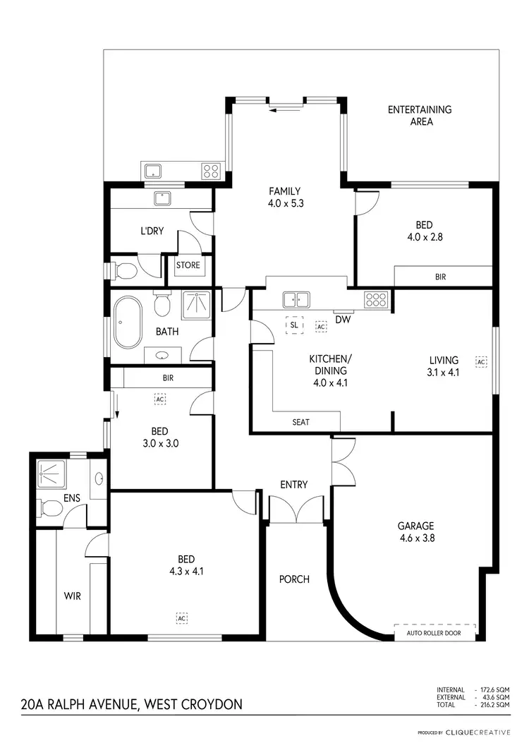 Floorplan of Homely house listing, 20a Ralph Avenue, West Croydon SA 5008