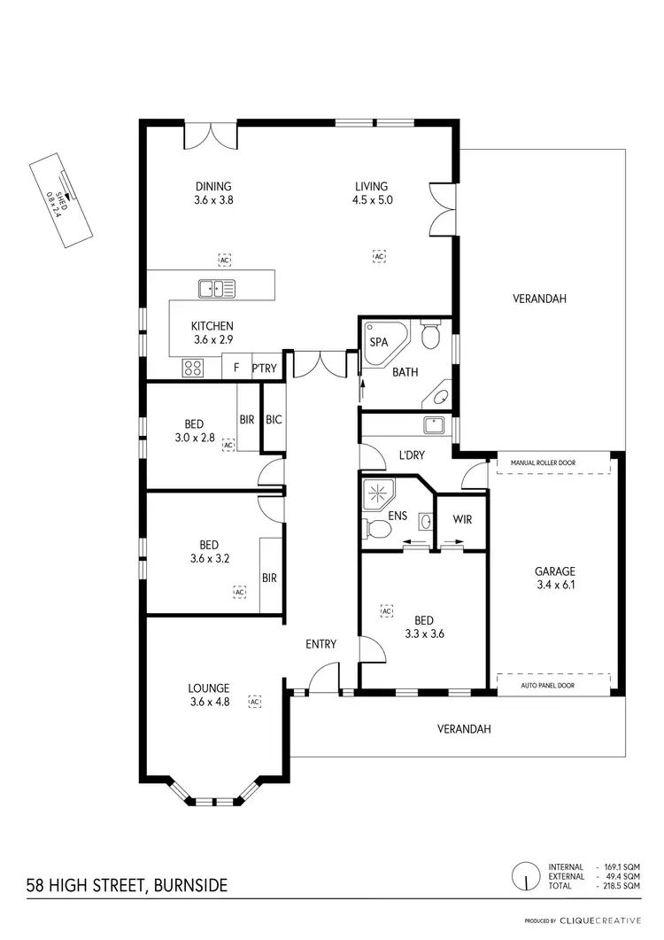 Floorplan of Homely house listing, 58 High Street, Burnside SA 5066