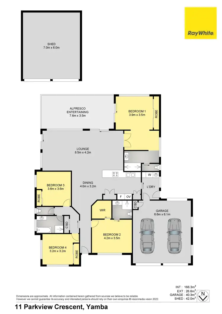 Floorplan of Homely house listing, 11 Parkview Crescent, Yamba NSW 2464