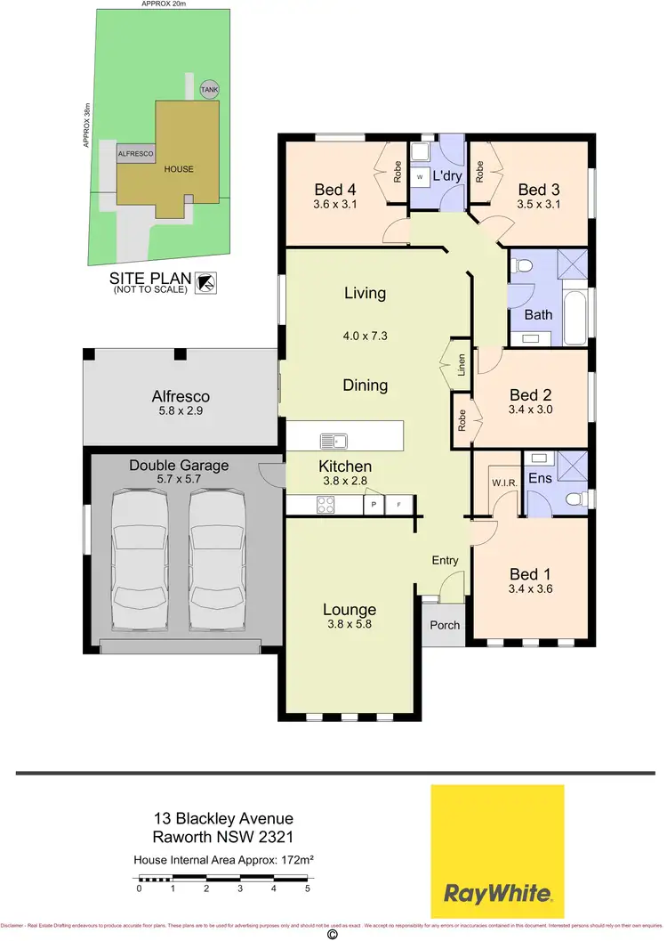 Floorplan of Homely house listing, 13 Blackley Avenue, Raworth NSW 2321