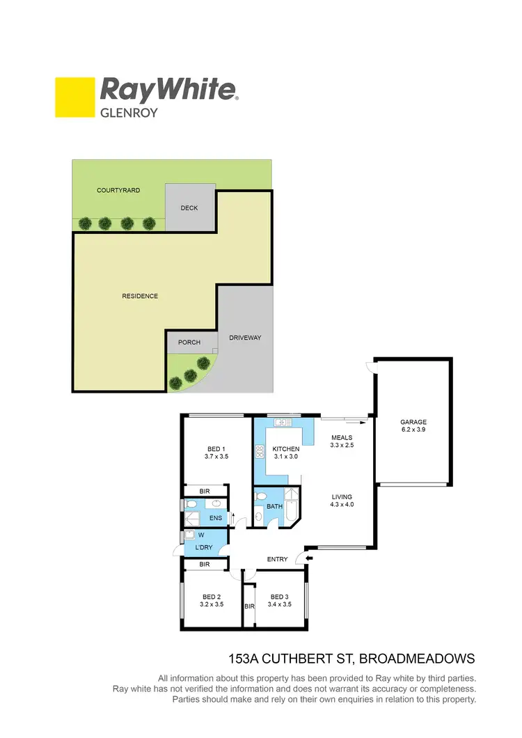 Floorplan of Homely unit listing, 153A Cuthbert Street, Broadmeadows VIC 3047