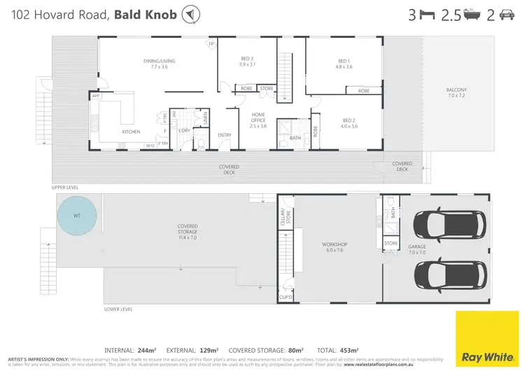 Floorplan of Homely house listing, 102 Hovard Road, Bald Knob QLD 4552