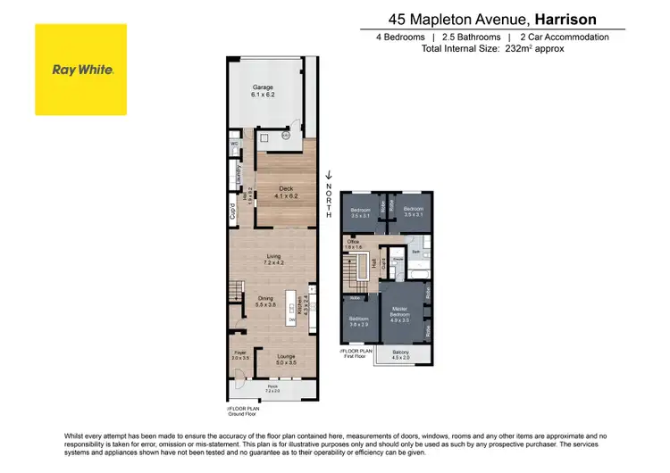 Floorplan of Homely house listing, 45 Mapleton Avenue, Harrison ACT 2914