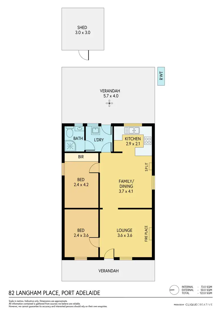 Floorplan of Homely house listing, 82 Langham Place, Port Adelaide SA 5015