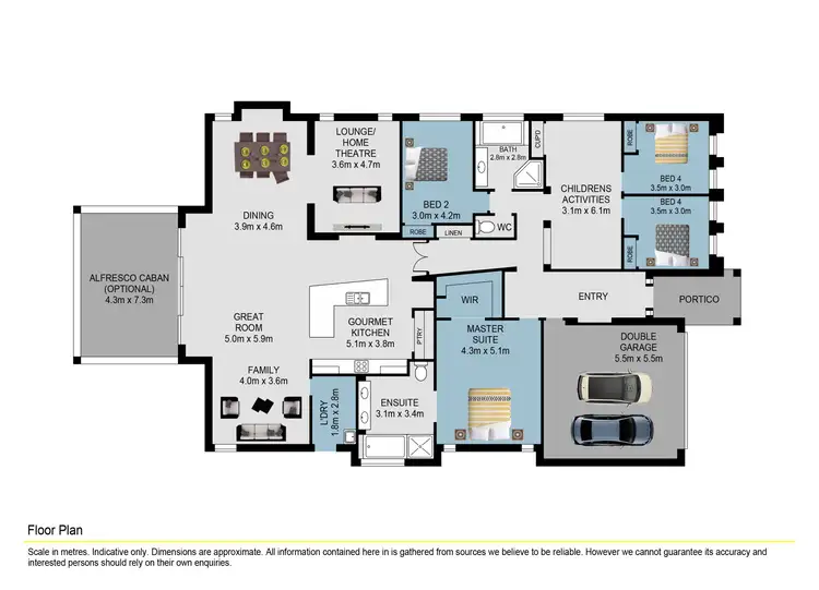 Floorplan of Homely house listing, 7 Kapalua Crescent, Medowie NSW 2318